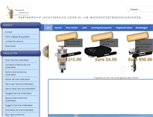 Tablet Screenshot of partnershipjachtservice.nl